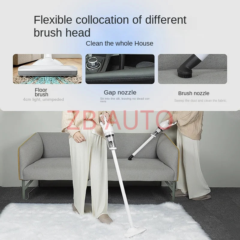 wireless car vacuum cleaner, home and car dual-purpose car vacuum cleaner, small multi-functional pet hair extractor