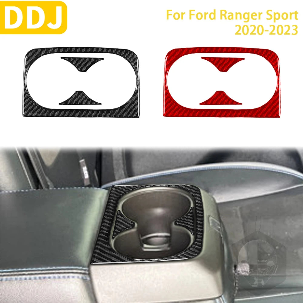 For Ford Ranger Sport 2021 2022 2023 Accessories Carbon Fiber Car Interior Door Handle Gear Air Panel Trim Sticker Decoration