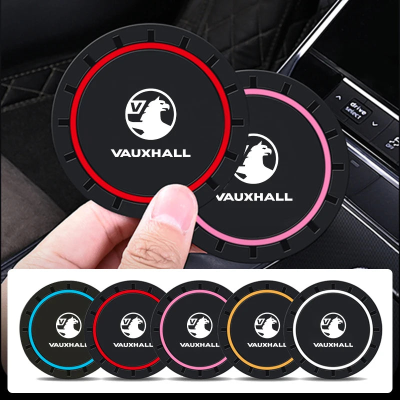Car Cup Holder Coaster Auto Decoration Silicone Mat Accessories Interior For Vauxhall Corsa VXR Astra GTC Tigra Zafira Vectra