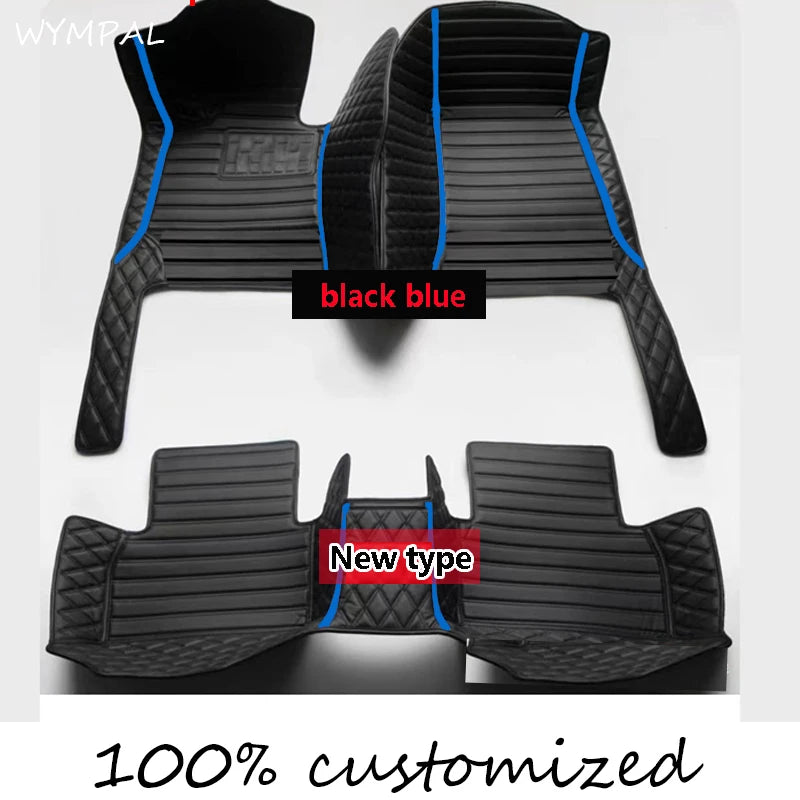 Car Floor Mats For Chrysler 300 300C 2004~2010 Non-slip Carpets Leather Floor Mat Rugs Pad Car Accessories Anti-dirt pad 2008
