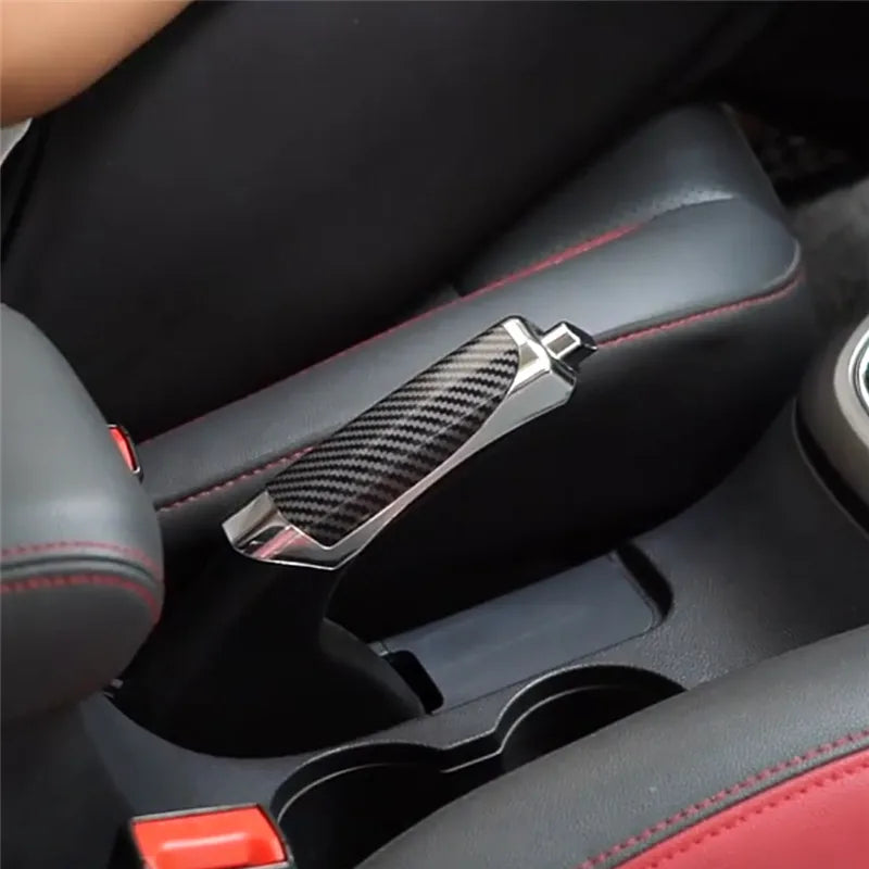 Para Audi A3 S3 8L 8P 8V A4 S4 B5 B6 B7 B8 A5 S5 Cubierta de freno de mano de coche Puños de freno de mano Cubierta protectora de fibra de carbono Freno de estacionamiento