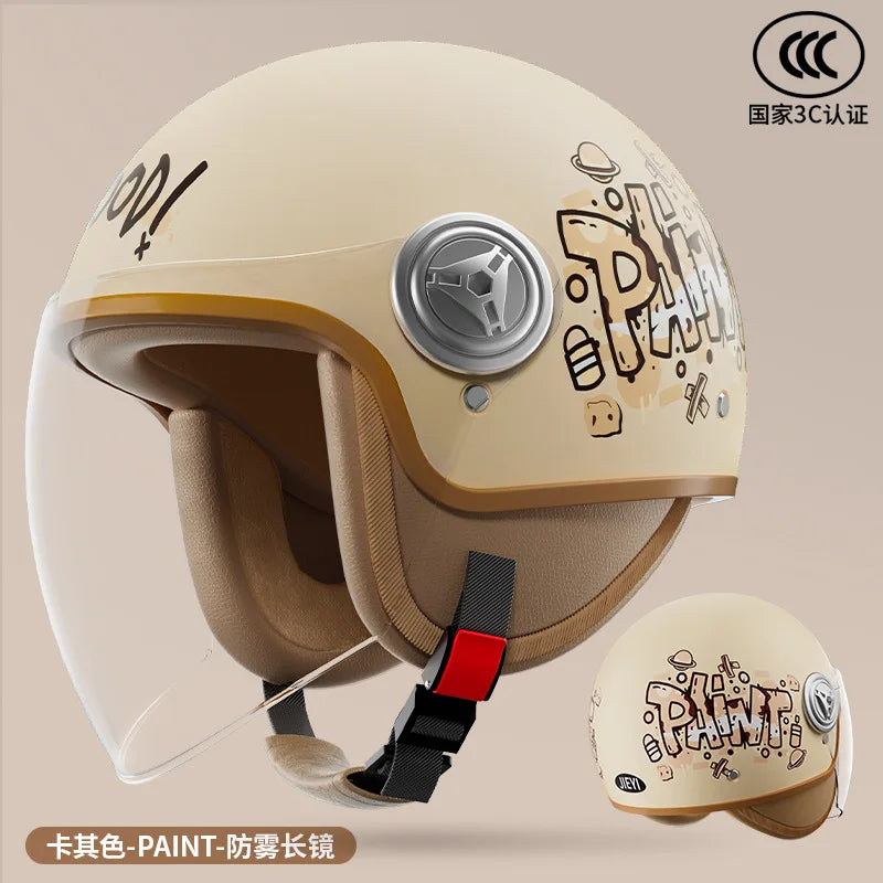 Motorcycle Helmet Unisex Scooter Motos Helmets Casco Capacete  Men and Women Capacetes De Moto