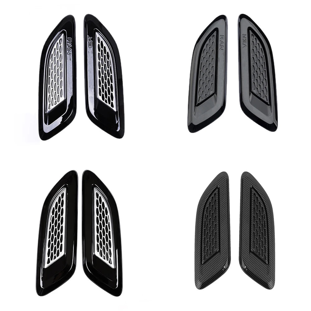 Car Exterior Hood Air Vent Outlet Wing Trim for Land Rover Range Rover Evoque 2012 2013 2014 2015 2016-2018 Car Accessories