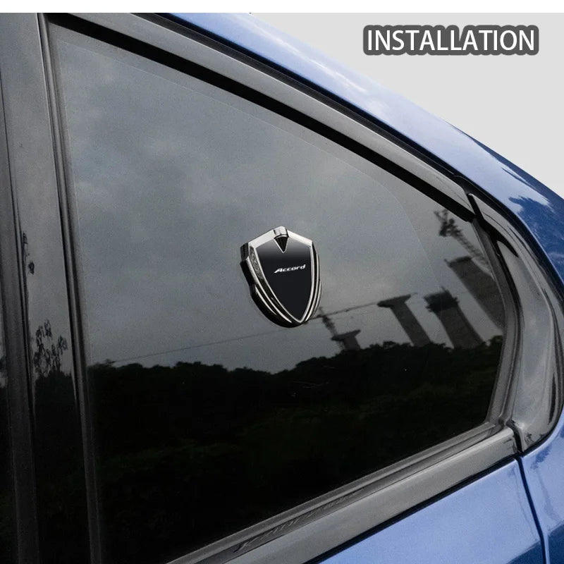 For Accord 8th gen 9th gen 10th gen 7th gen 11th gen 2009 2023 2024 Accessories Car Body Metal Shield 3D Emblem Sticker Badge