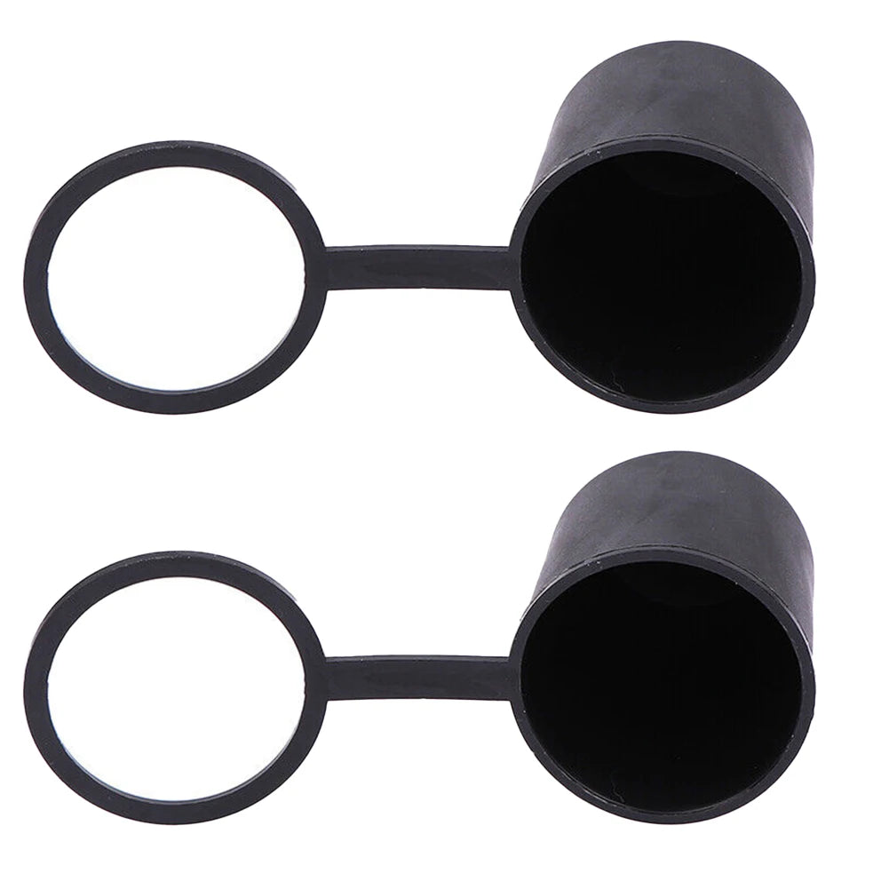 Universal 2Pcs Trailer Hitch Ball Tow Bar Cover Protection Cap For Caravan Truck Plastic Cover For 50mm Ball Heads Exterior Part