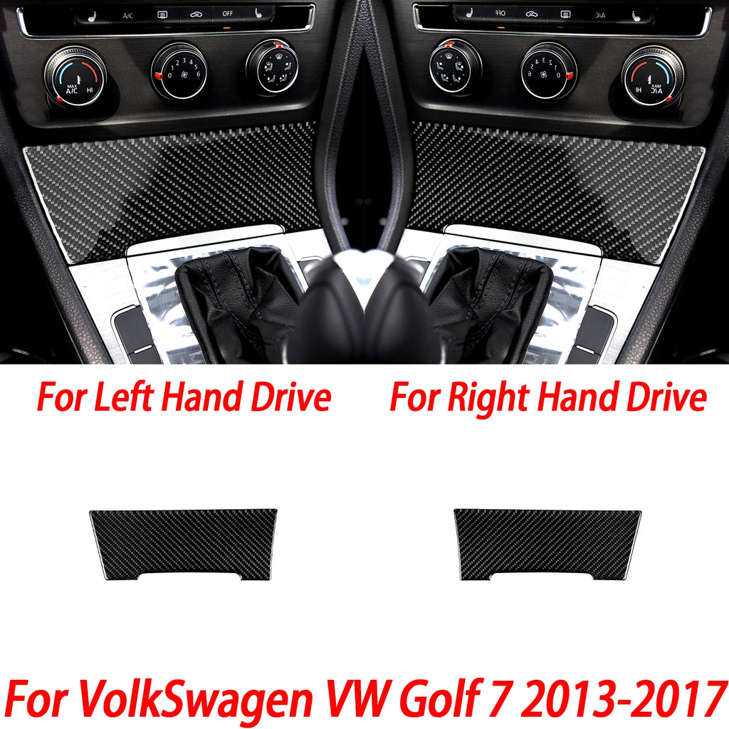 For VW Golf 7 GTI Mk7 2013-2017 Car Interior Accessories Cup Holder Frame Console AC CD Control Cover Gear Shift Panel Sticker