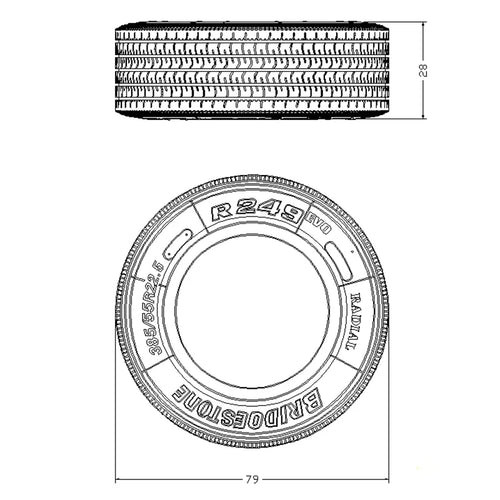 1 Pair Of Tire Upgrades 1/14 For Tamiya RC Truck Trailer Tipper For  Scania MAN Benz Actros Volvo Car Diy Parts