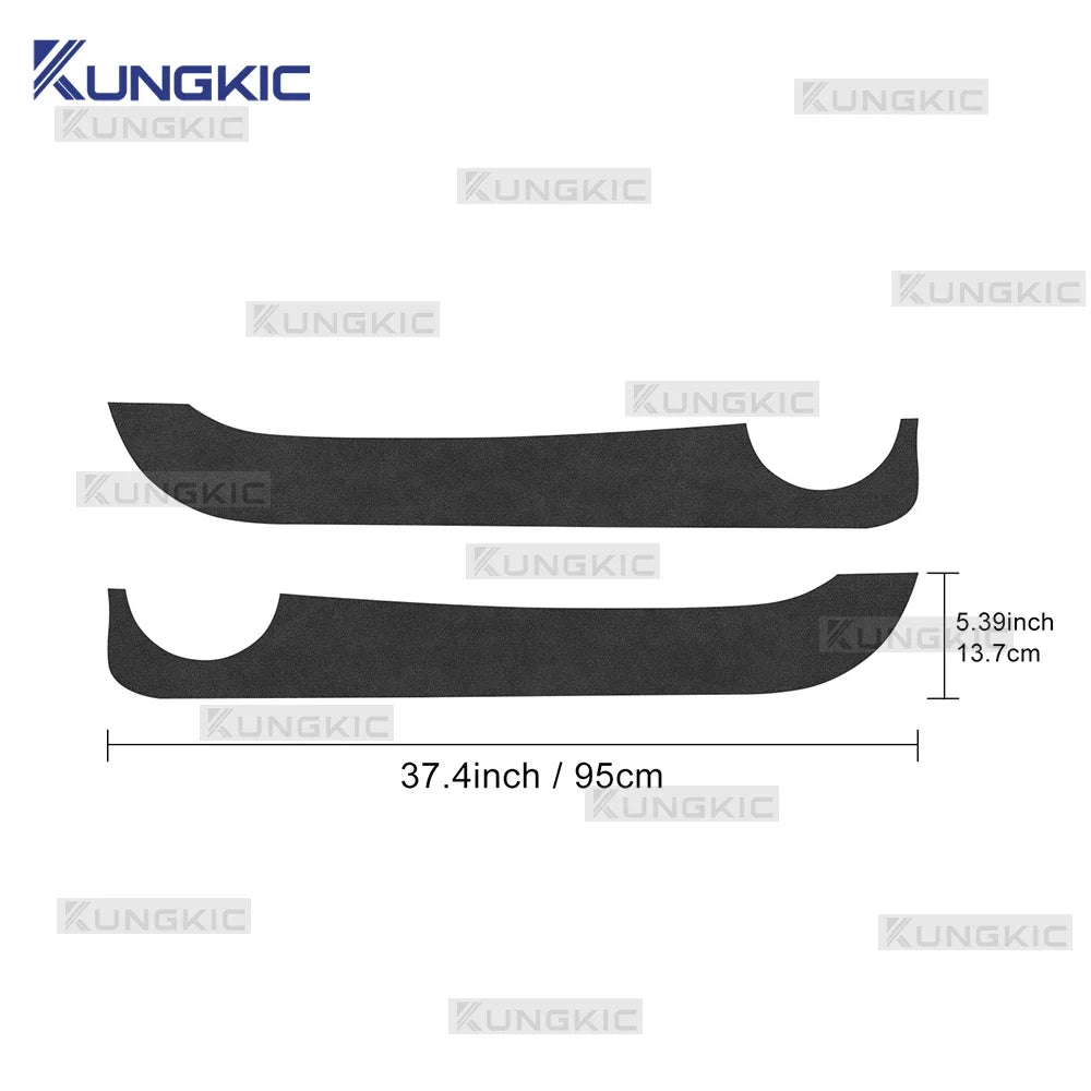 For Fiat 500/500C 2008-2024/500E 2012-2019/Abarth 595 695 2012-2024 Door Anti-kick Pad LHD RHD Car Mat Interior Trim Accessories