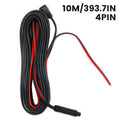 Car Dash Cam Extension Cable DC 12V 4 Pin 10m Extension Cable Car Camera Rear View Camera AV Cable