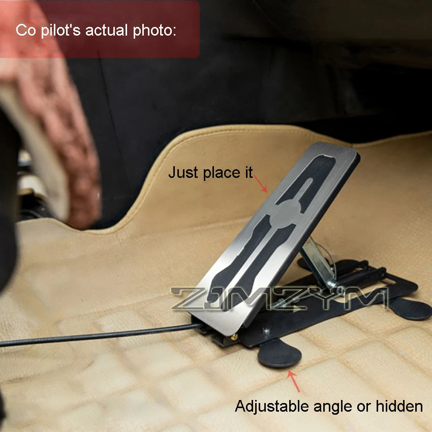 Automotive Auxiliary Brake Device Floor Standing Car Auxiliary Brake Device Side Seat Brake Car Co Pilot Brake Switch Device