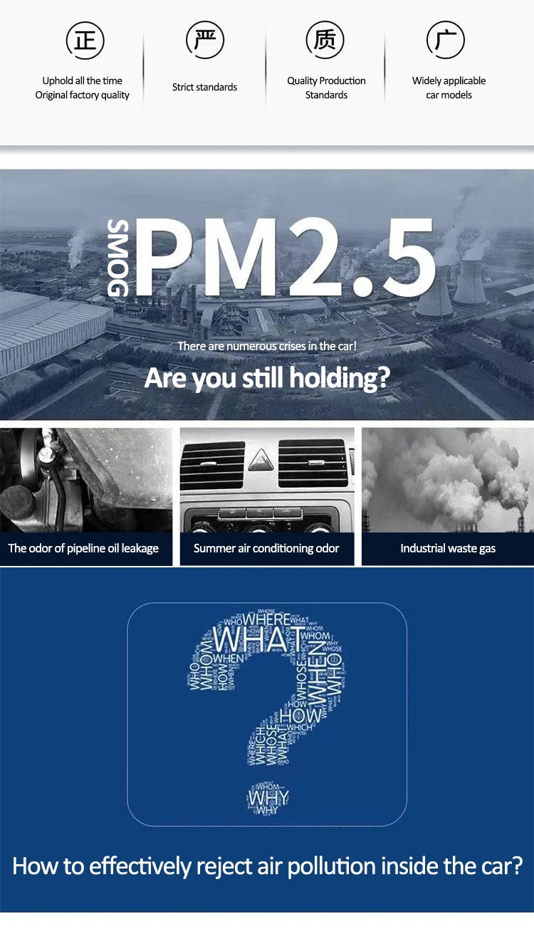 Car Filter For BYD Song L EV 2023 2024 2025 Front Grille Filters Activated Carbon Cabin Air Conditioning Filter Cars Accessoires