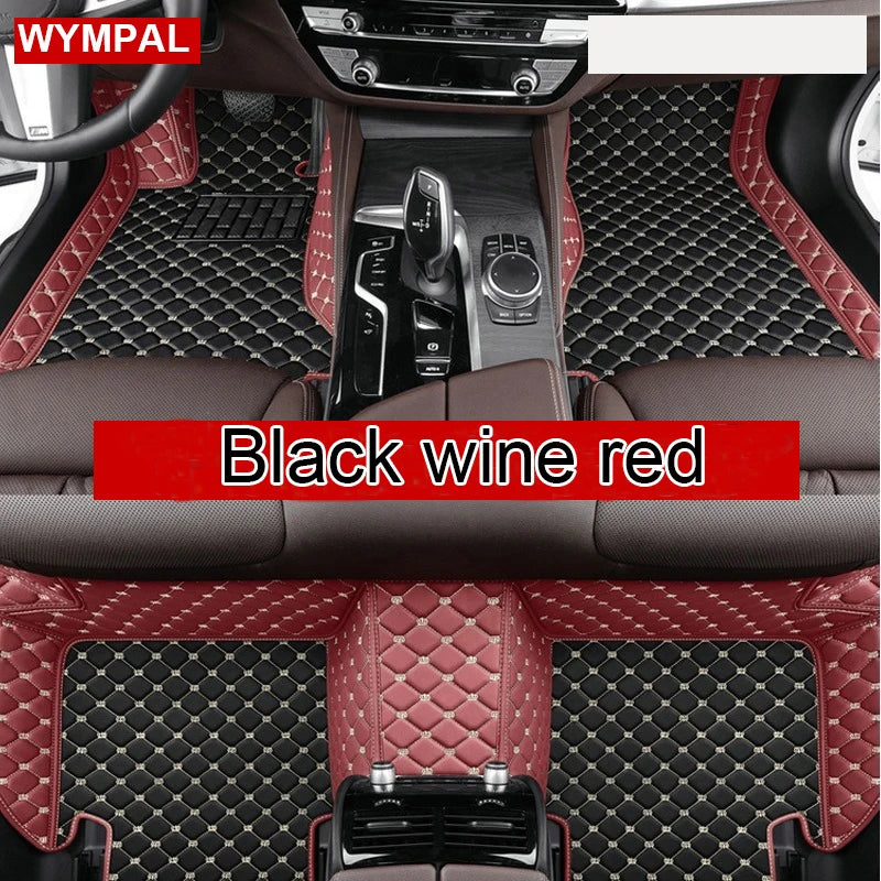 Custom Automotive Car Floor Mats For Mercedes W203 2001 2002 2003 2004 2005 Auto Luxury Leather Men Women Car Mats Full Coverage