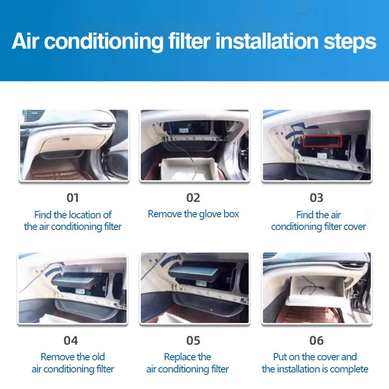Car Cabin Filter For Kia Sorento XM 2010~2014 97133-2F000 Car Accessories Activated Carbon Built-in Cabin Filter PM2.5 Cleaner