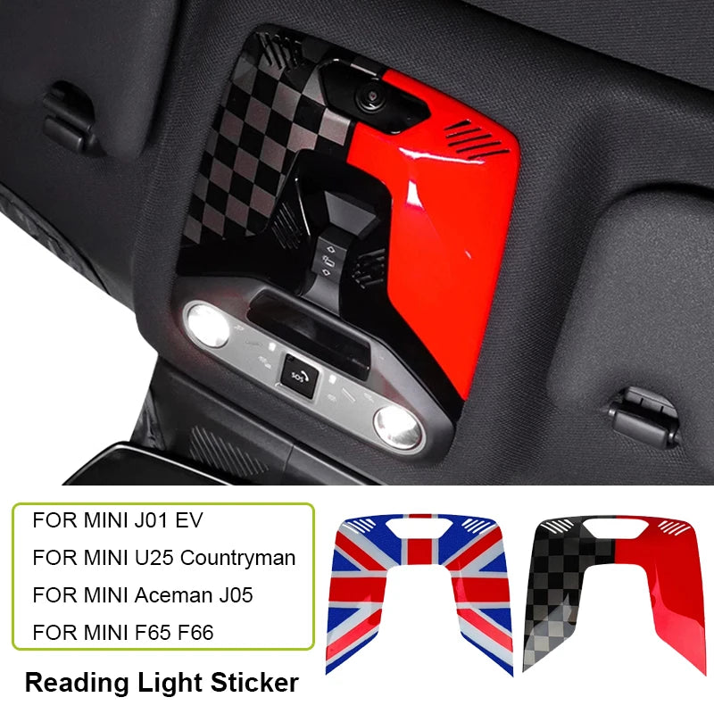 For Mini Cooper S E SE F65 F66 U25 Countryman J01 EV Aceman J05 Accessories ABS Styling Interior Car Reading Light Trim Stickers