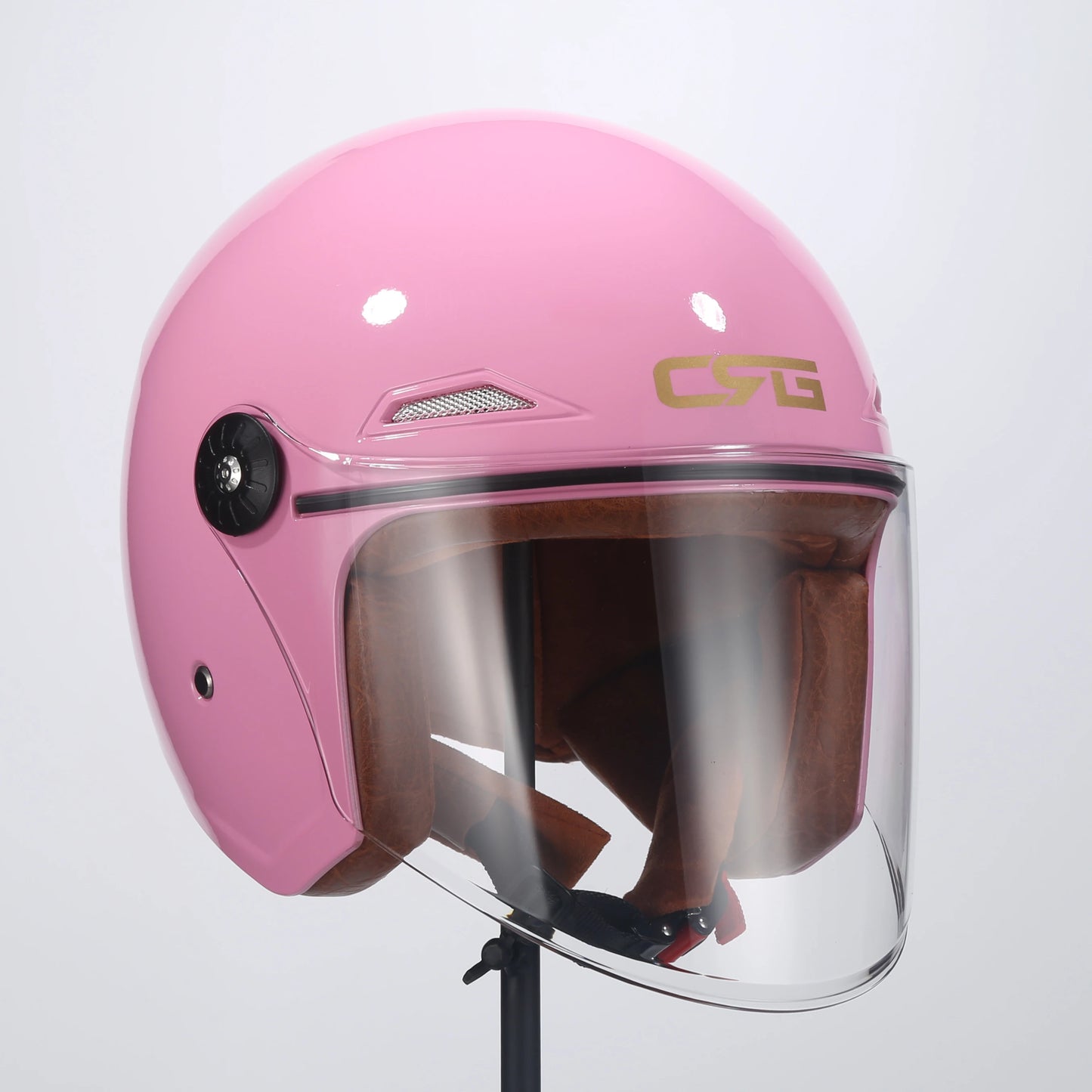 Motorcycle Half Helmet Scooter Vintage Fiberglass Casco Moto Open Face Retro Capacete Casque 3C DOT Certified