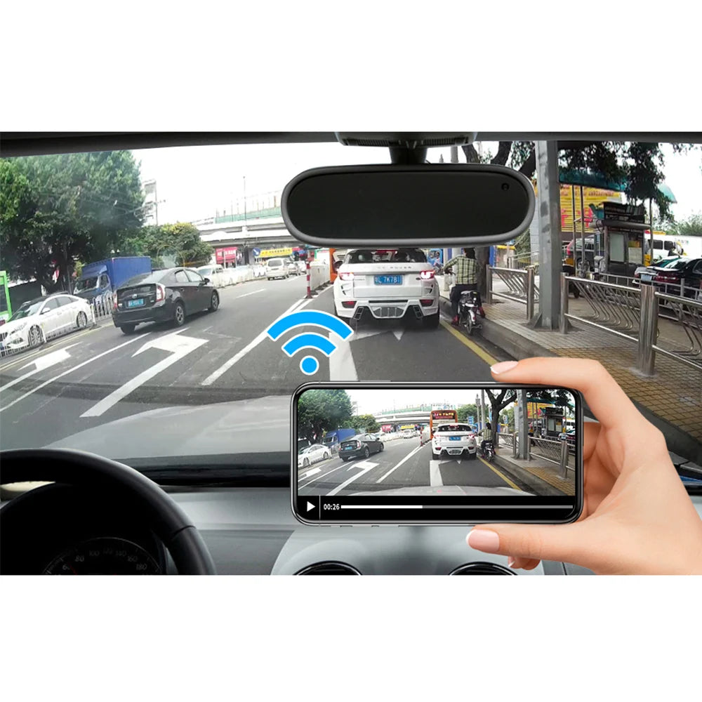 Dash Cam 1080P Ultra car DVR WIFI connection HD Metal driving Record phone connection APP live Video recorder