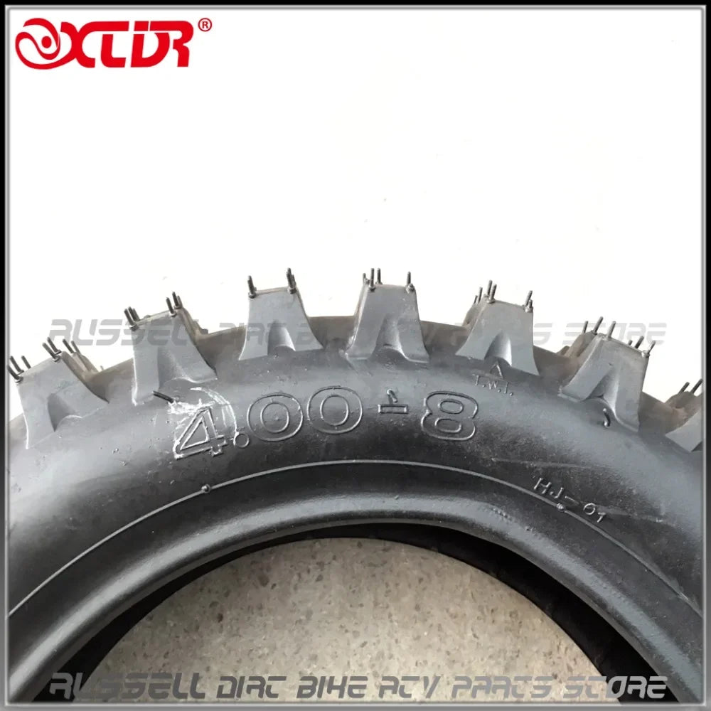 4.80 4.00-8 8 inch STUD Outer Tire Tyre For Lawn Tractor Wagon Buggy UTV Snowblower Off-Road ATV Spare Parts Accessories