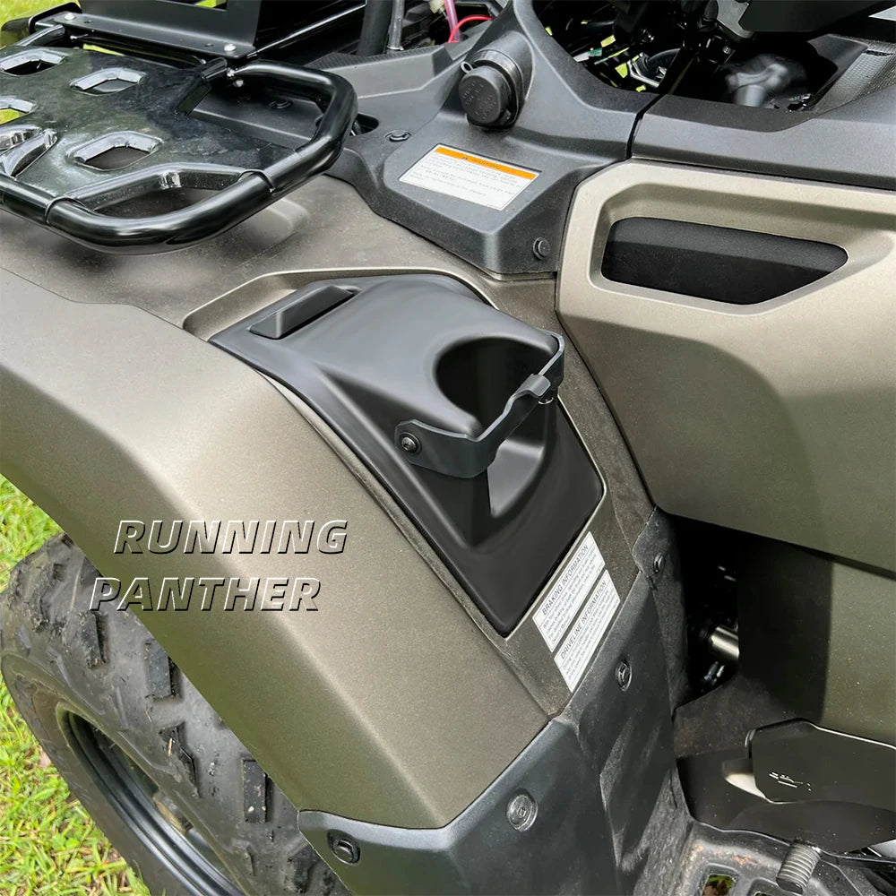 Para Honda Foreman y Rubicon 2014-2025 guardabarros izquierdo portavasos 2,5 pulgadas ATV soporte para botella de agua accesorio