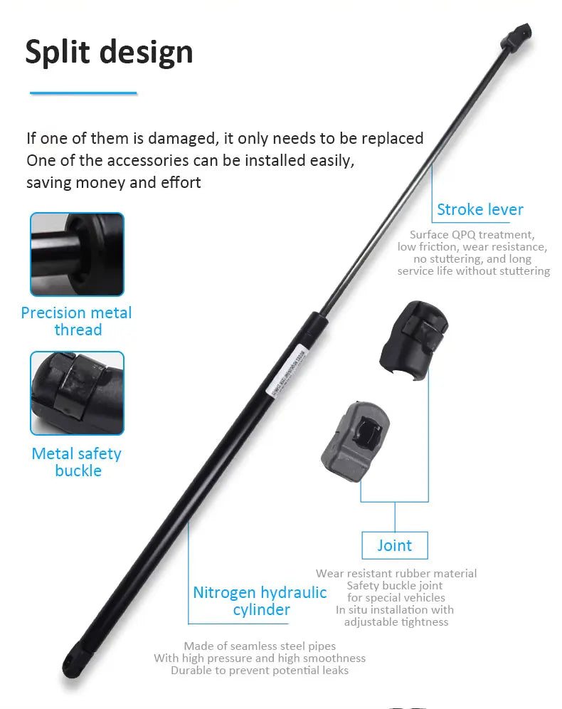 For Audi A8 D3 Accessories S8 Sedan 2003~2010 Car Trunk Hydraulic Rod Tailgate Gas Strut Shock Strut Lift Supports Accessories