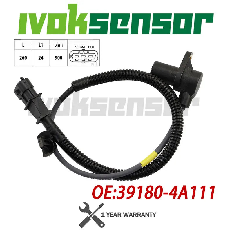 Crankshaft Position Sensor For HYUNDAI KIA H H-1 SATELLITE SORENTO IVECO DAILY MASSIF 2.5 3.0 HPI CRDi 39180-4A111 500371540