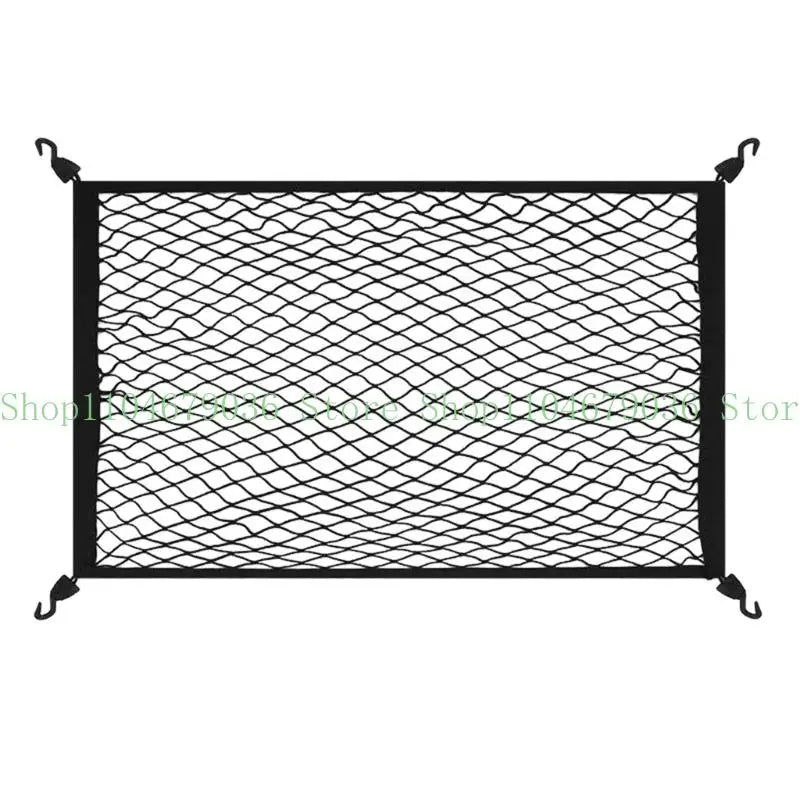652F Heavy Duty Cargo Net Secure Item Holder Net for Truck Bed with Reinforced Construction Secure Storage in Harsh Weather