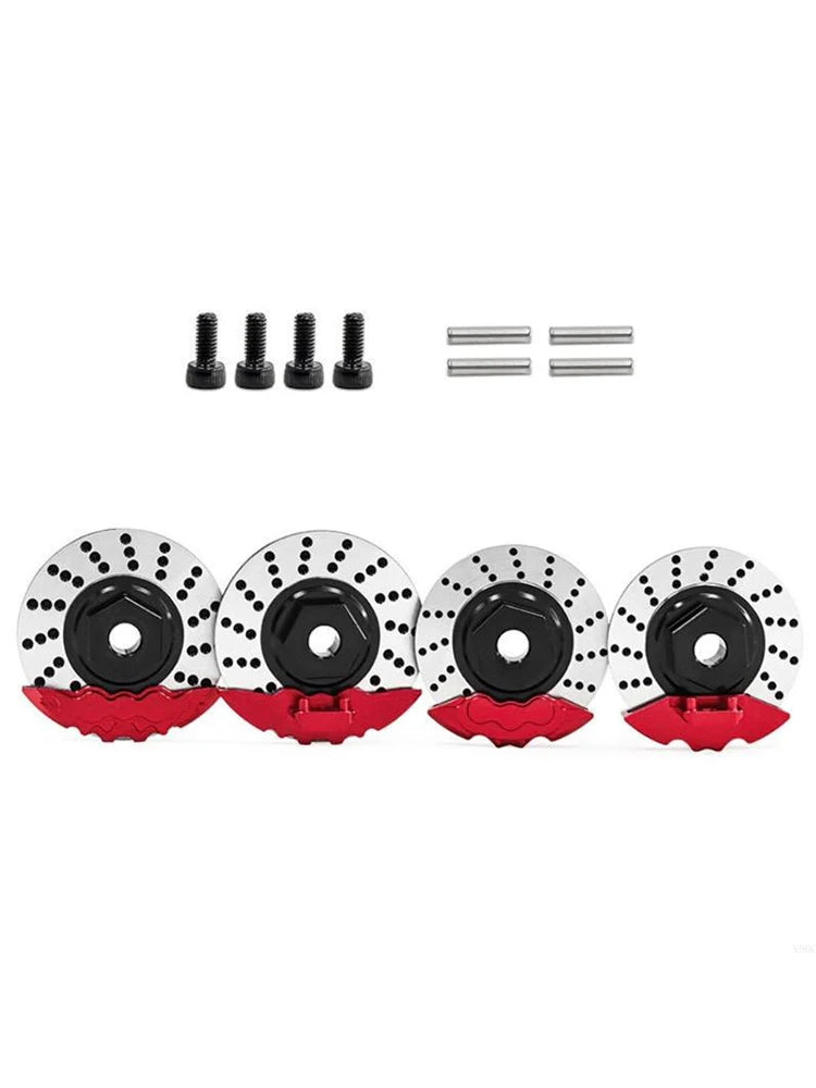 Traxxas 1/10 4-Tec Drift Car Brake Discs Set 8352+8367 - High-Performance Front/Rear Alloy Discs for Smooth Drifting