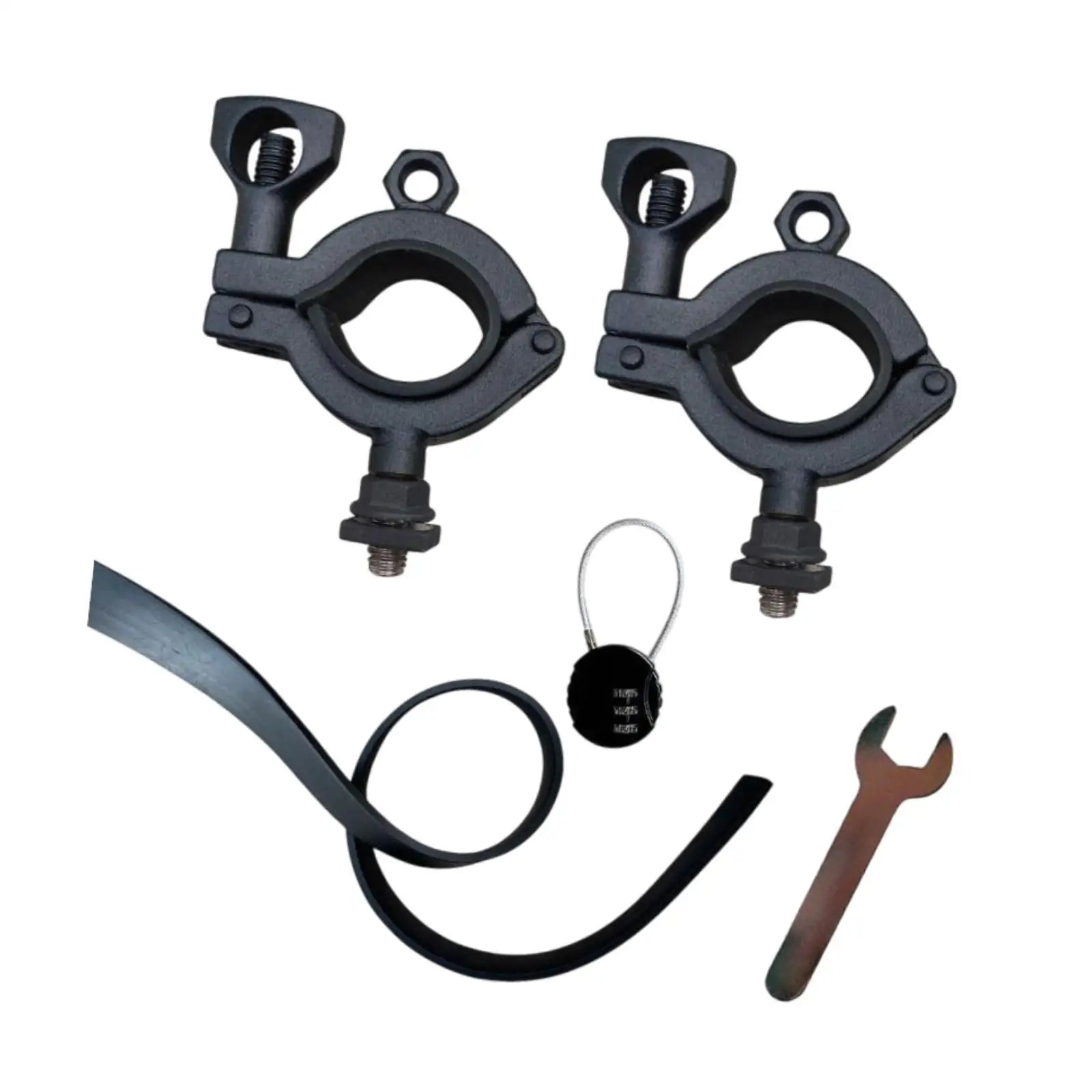 2 soportes para palas de techo de camión M8 de acero inoxidable, accesorios para SUV y camionetas de viaje por carretera.