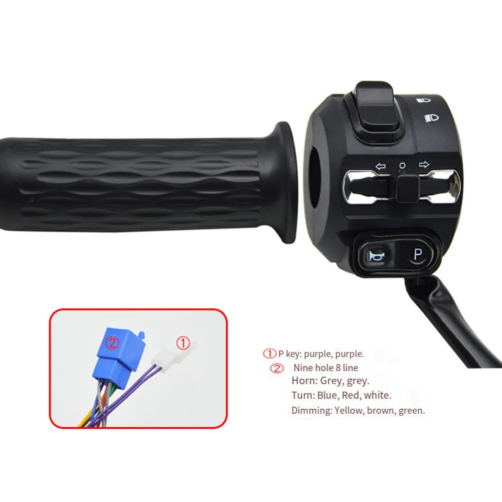 E-bike Electric Vehicles Throttle Switch-Horn Headlights Turn Signals Electric Bicycle Spin Handle Disc Brake Split Spin Handle