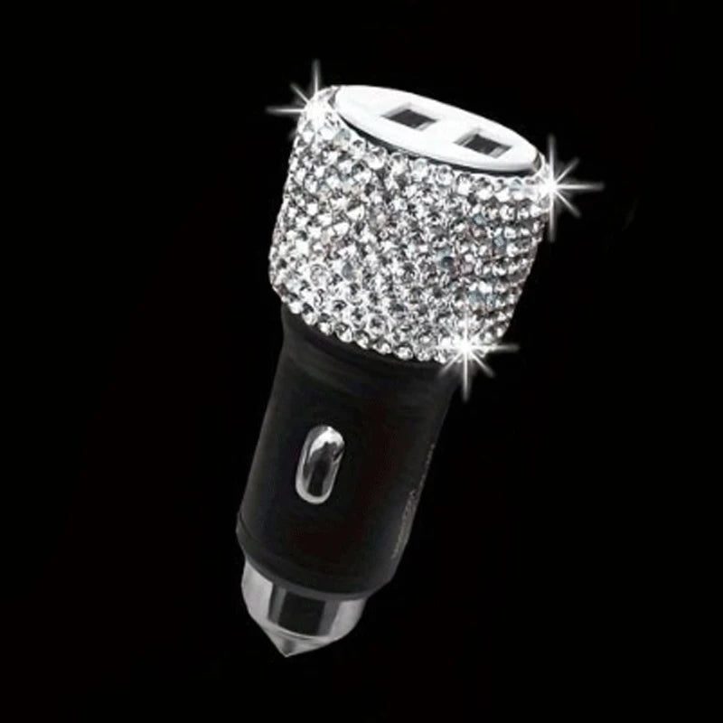 Car Accessories Set 30 Piece Women Bling Universal Steering Wheel Cover Shiny Air Outlet Coasters Tools Hook L Hand Brake Etc.