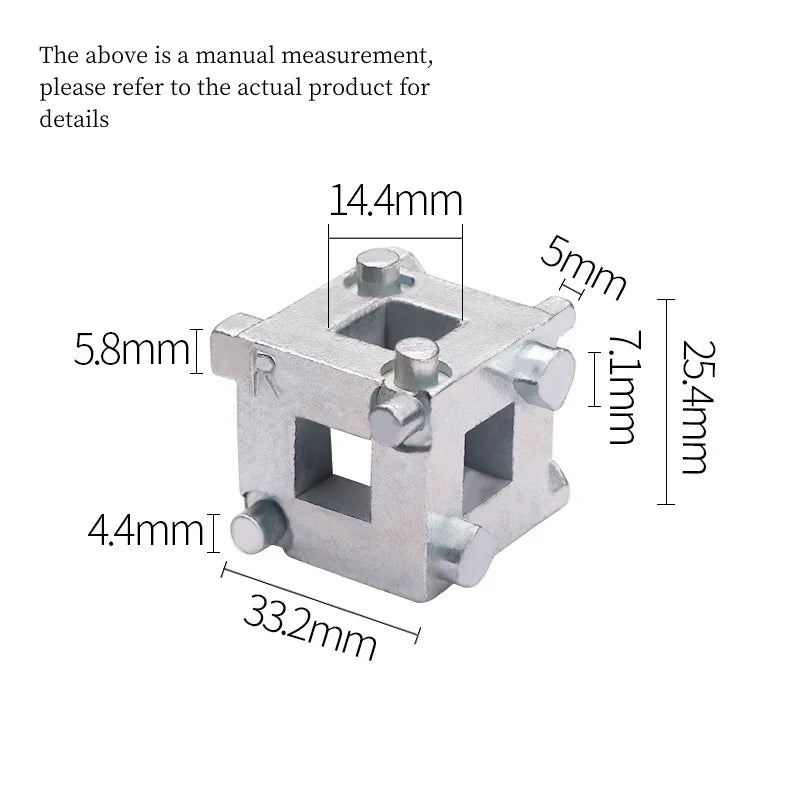 Car Vehicle Rear Disc Brake Piston Caliper Brake Pads Replacement Tools Rewind/Wind Back Cube Tool Car Disc Brake Caliper Piston