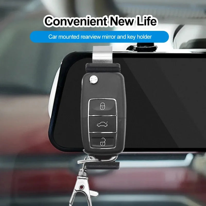 Car Sun Visor Clip Holder, Remote for Garage Door Control, Keychain, Universal Car Interior Accessories