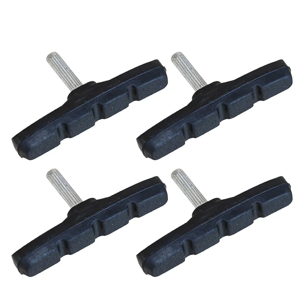 Pastillas de freno para bicicleta, kit de frenos, pastillas de freno de goma para bicicleta de carretera y montaña, zapatas con tuercas hexagonales, herramientas y calzas