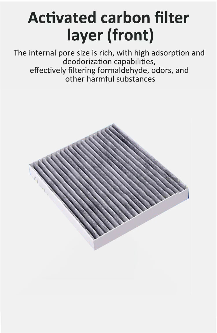 Car Filter For BYD Song L EV 2023 2024 2025 Front Grille Filters Activated Carbon Cabin Air Conditioning Filter Cars Accessoires