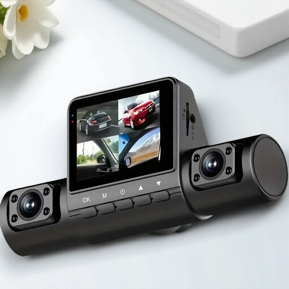 4 Lens Dash Cam 1080P Full HD Car DVR Wide Angle Dashboard Camera Loop Recording IPS Screen Night Vision Parking Mode G Sensor