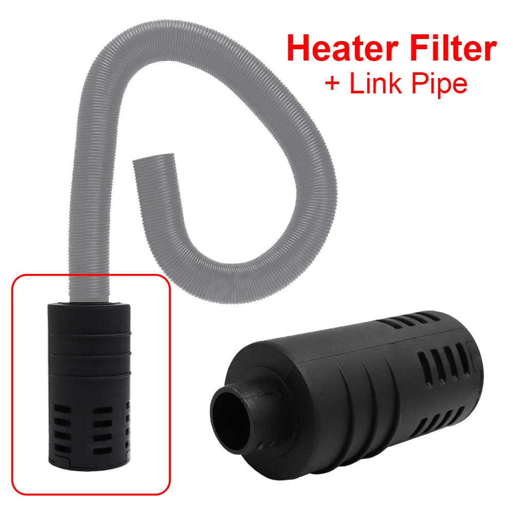 25mm 60cm Diesel Parking Heater Air Intake Filter Silencer Air Heater Duct Pipe Yellow For Webasto Dometic Eberspacher