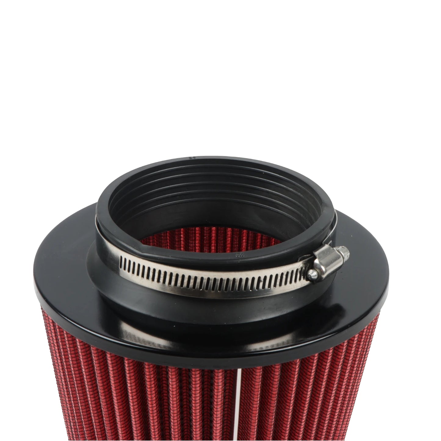 VEHICULOS Universal Red 3.5 Inch 89mm Air Intake Cone Filter Replacement Quality Dry Air Filter Automotive Professional Parts