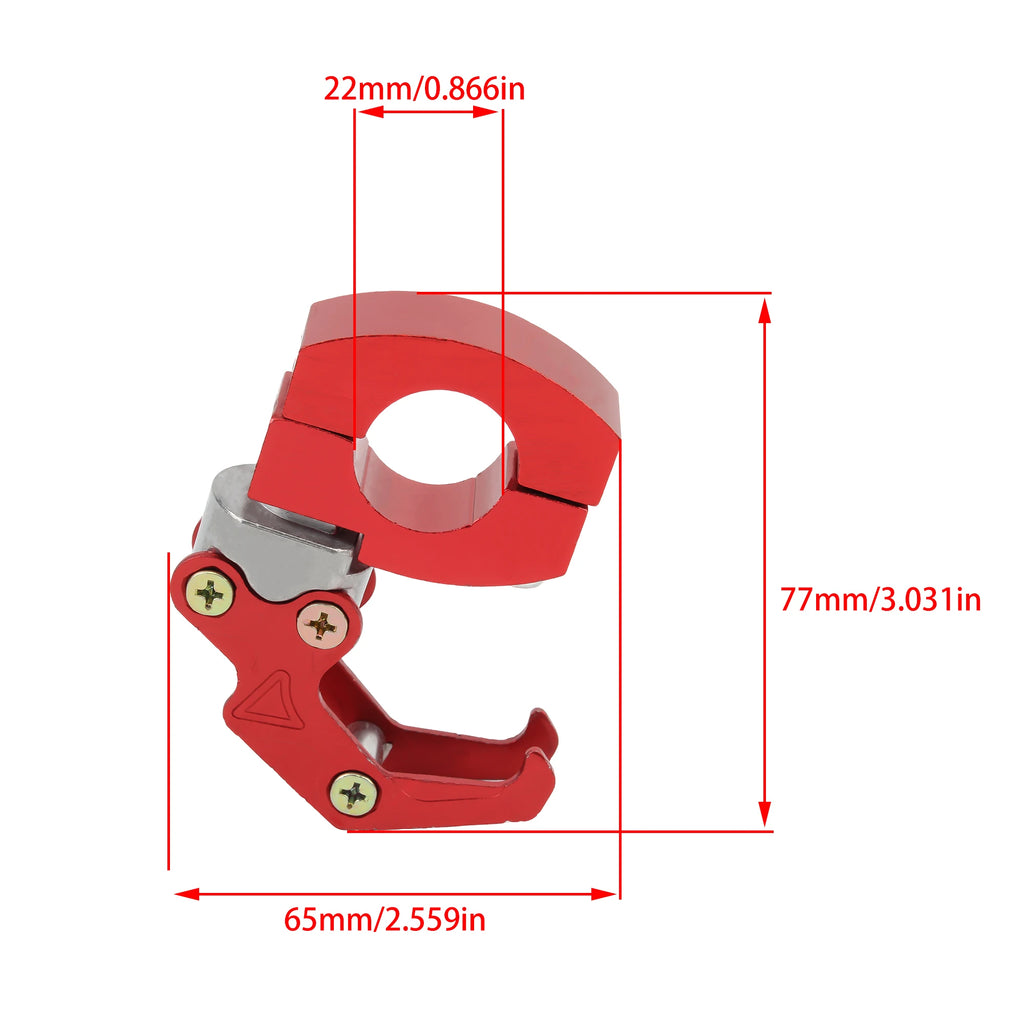Motorcycle Accessories Refit Hanging Hook Aluminum Alloy Storage Bag Holder Scooter