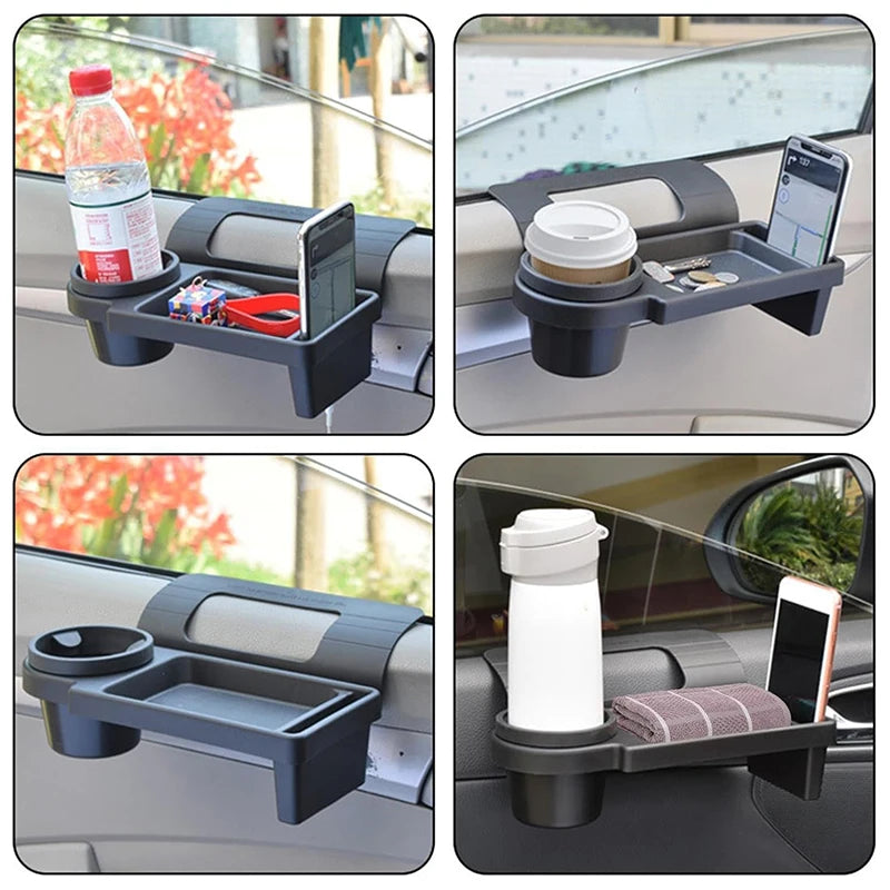 Car Side Door Storage Box Multifunctional Car Organizer Box with Phone Slot Cup Holder Hanging Storage Rack Auto Accessories