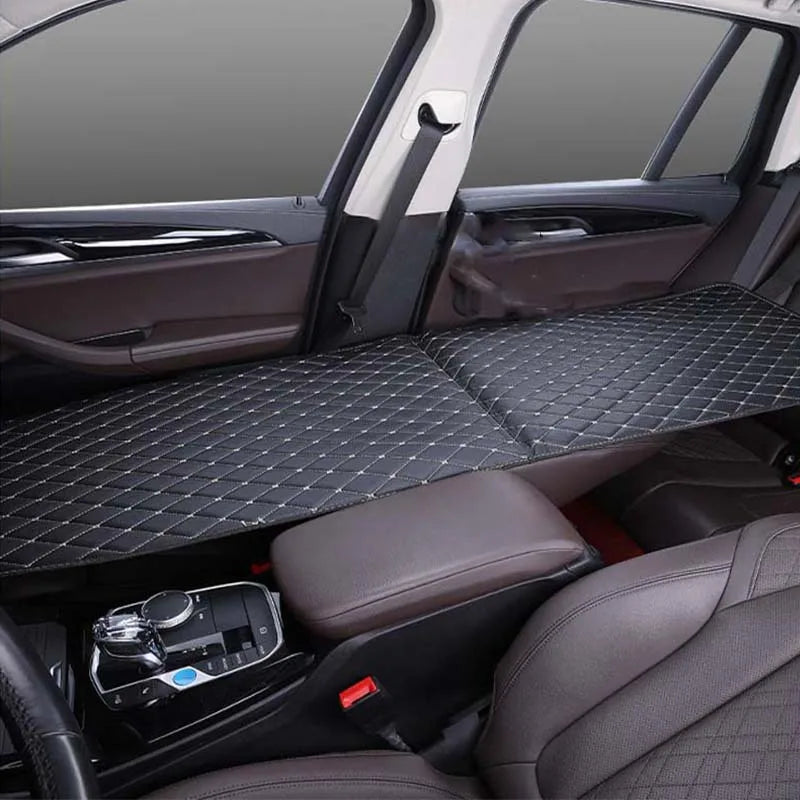 Car travel bed  Multi-Function Car Bed Co Driver's Car Bed Wooden Sponge Foldable Car Rear Seat Travel Sleeping Pad Modified Bed