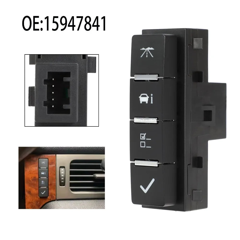 Car Accessories for Chevrolet Avalanche Express Silverado GMC Savana Yukon 2007-2013 Driver Information Center Switch Button New