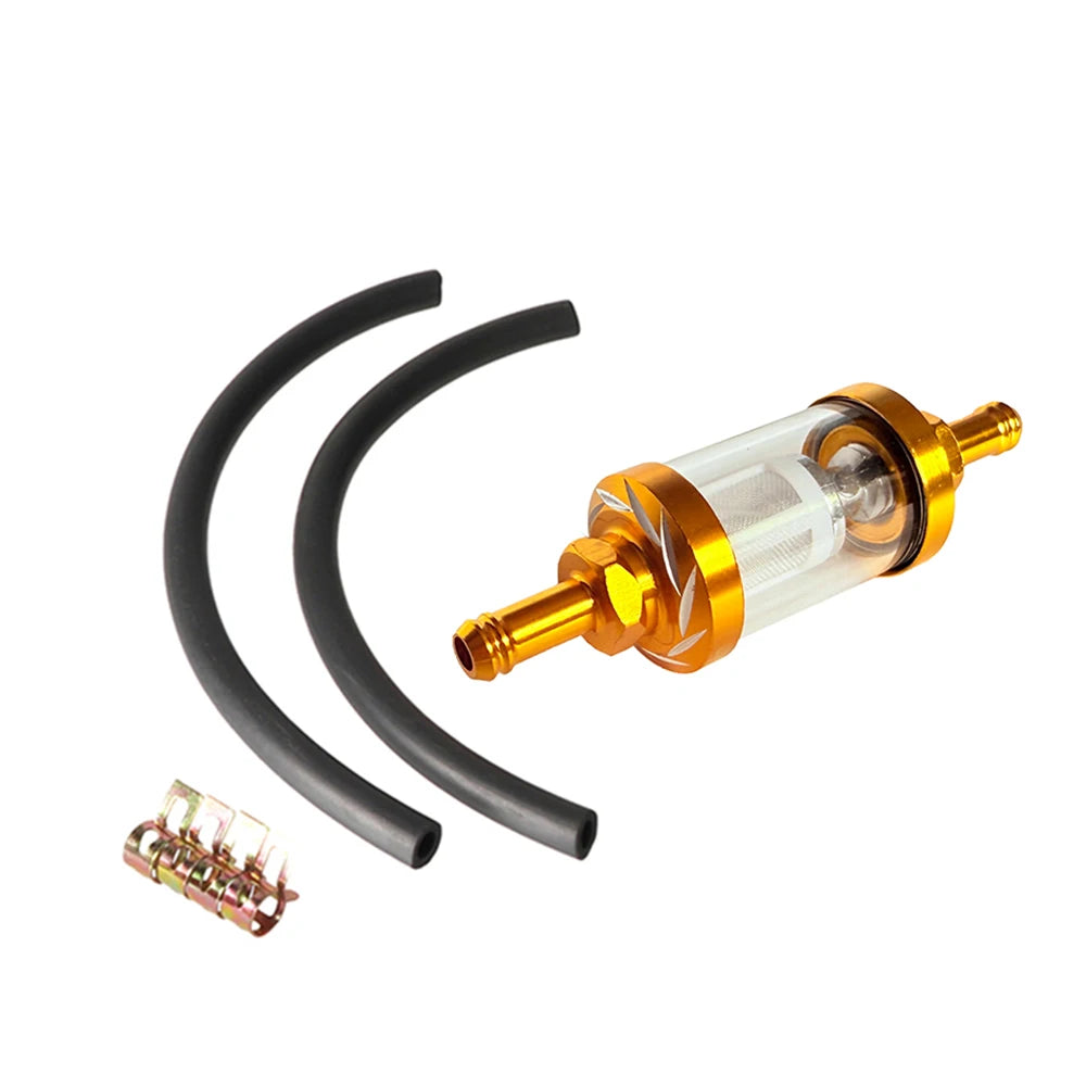 Reusable Washable 8mm Universal Inline Fuel Filter for ATV Kawasaki KTM Yamaha Honda CRF Series Parts