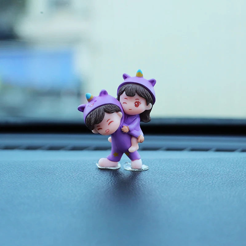 Cute Creative Cartoon Car Decoration Ornaments Auto Center Console Car Interior Accessories
