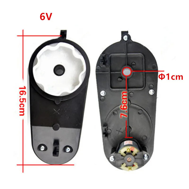Children's electric vehicle 24V steering shaft motor, 12V/6V Ride on toys servos motor gearbox, Kid's Ride on car steering box