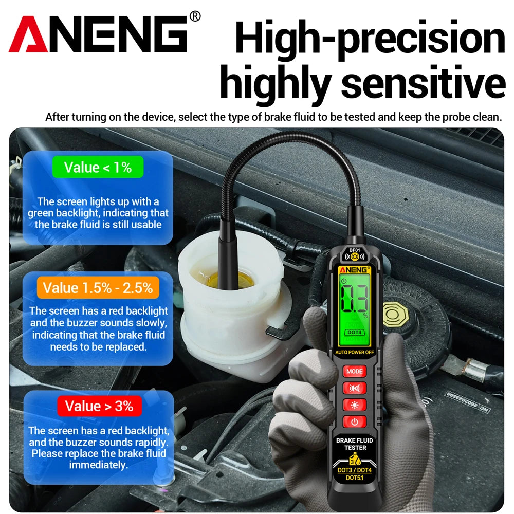 Auto Electrician Kit  Brake fluid Tester Car Relay Voltage Tester 12V/24V Relay Detector 4/5 PinBrake Oil  Analyzer  Test tools