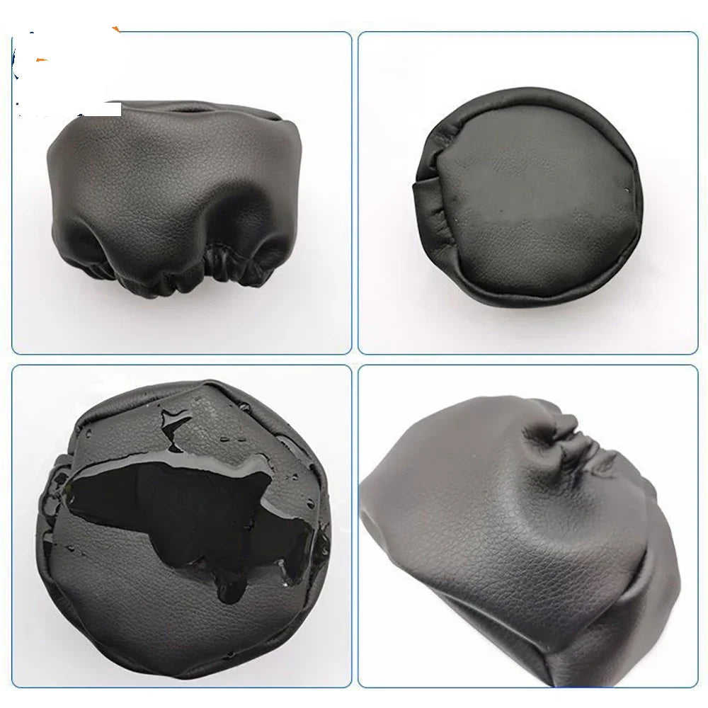 Fuel Tank Cap Protective Cover Fit 1 Pcs Universal For Excavator Trucks Vans Dustproof Waterproof Elastic PU Material Black