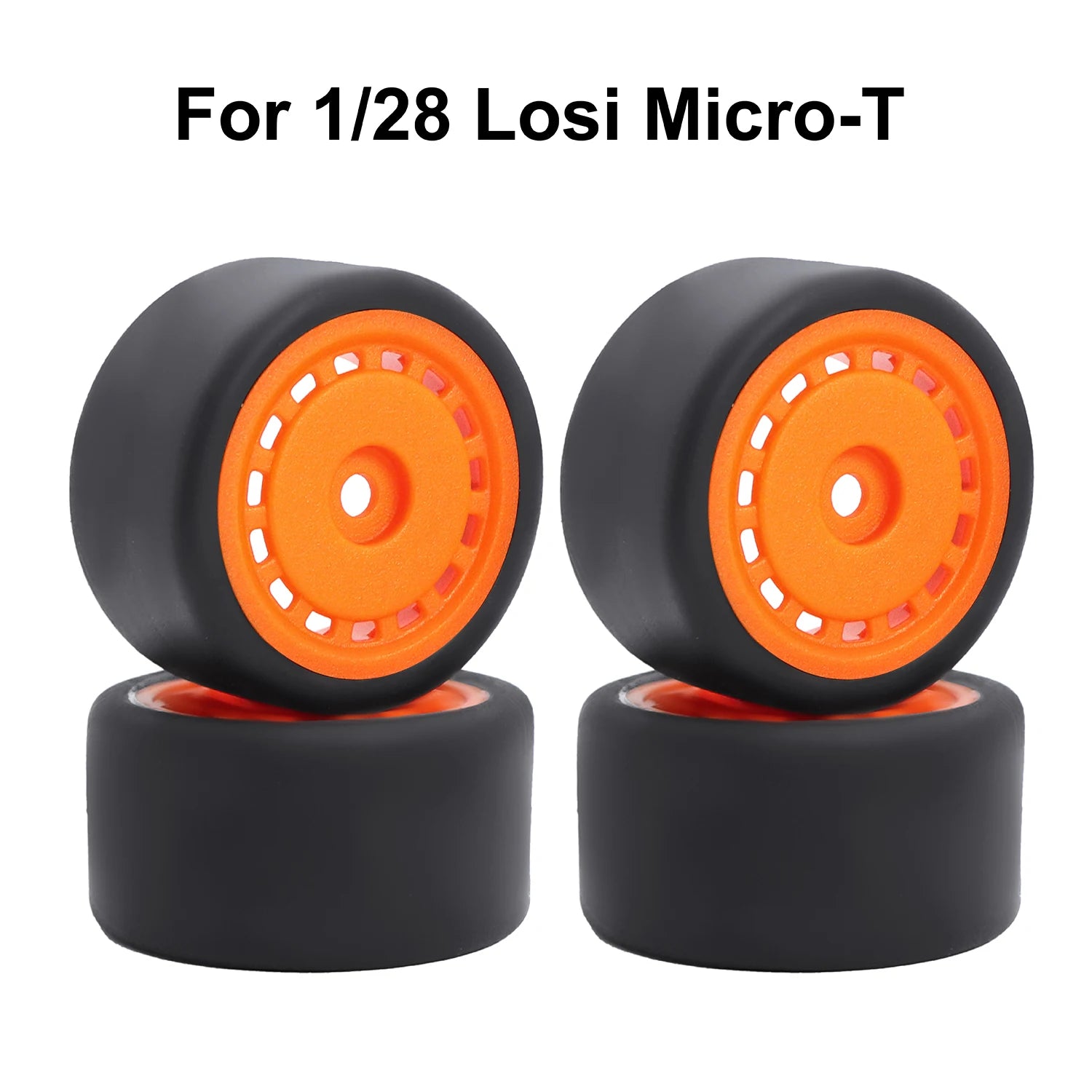For 1/24 LOSI Micro-B On-Road Drift Racing Wheel Rims Hub with Tires Pre-mounted Pin For 1/28 Losi Micro-T WLtoys 244016