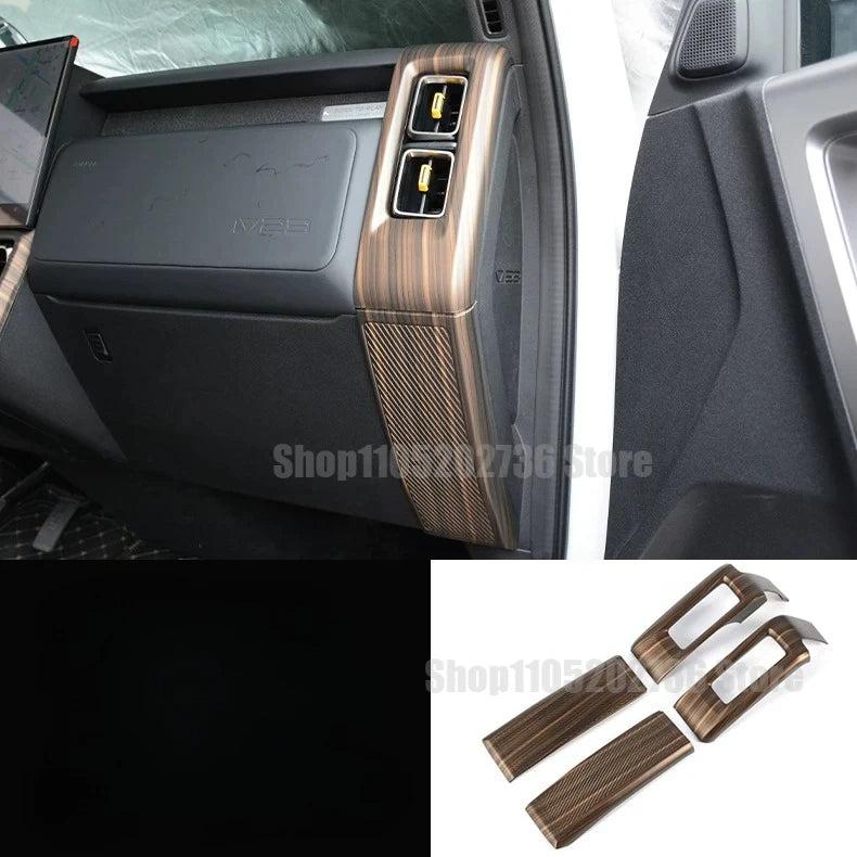 for Chery iCAR V23 2025 2026 Interior Accessories Control Overlays Cover Trim Door Handle Gear Shift Panel Steering Wheel