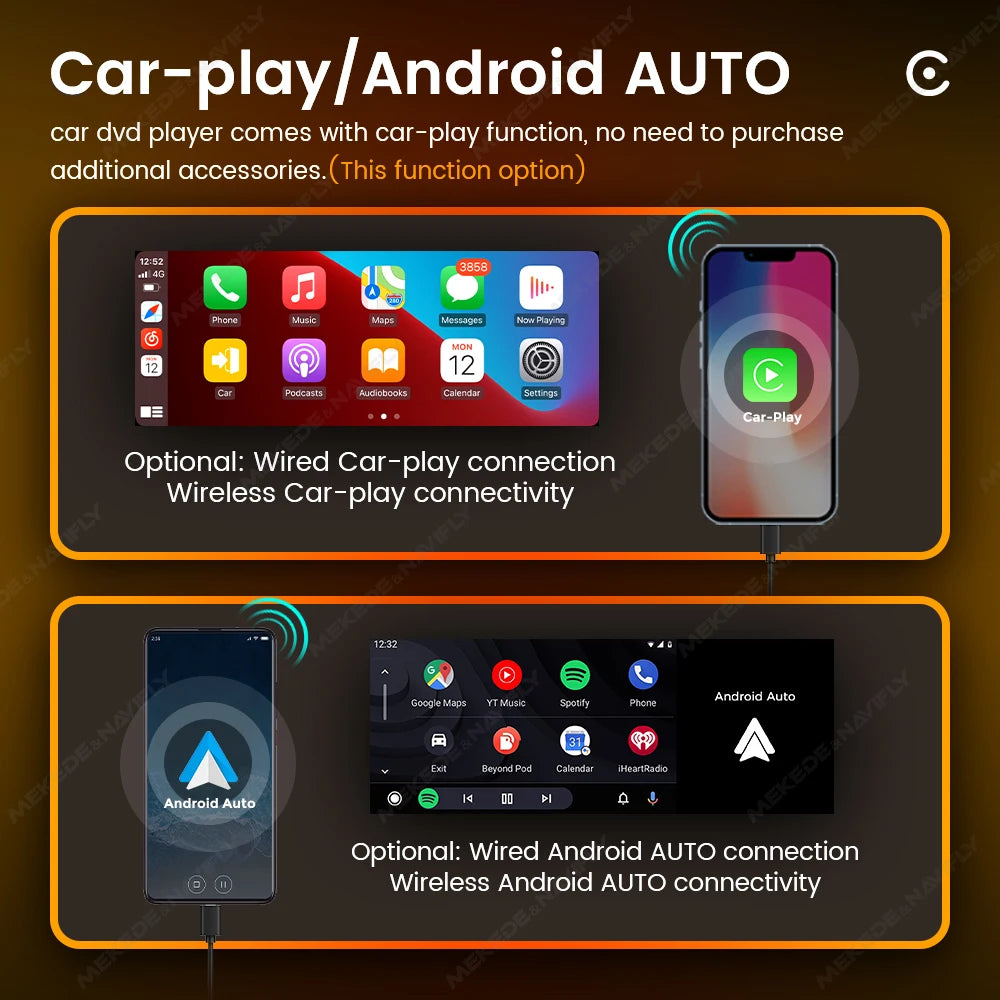 1Din 5inch Touch Screen Car Radio Multimedia Player Carplay Android Auto Display Navigation Mirrorlink  MP5 Rear View Camera
