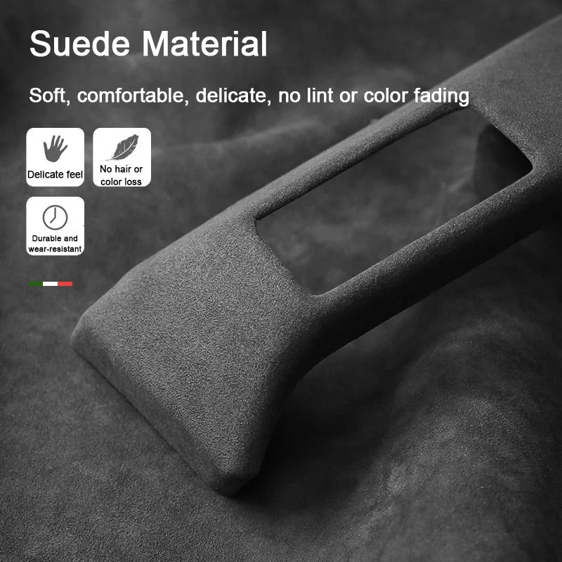 For Great Wall TANK 300 2021-2024 Interior Suede Accessories, Car Center Console AC Gear Shift Panel Air Outlet Trim Frame Cover