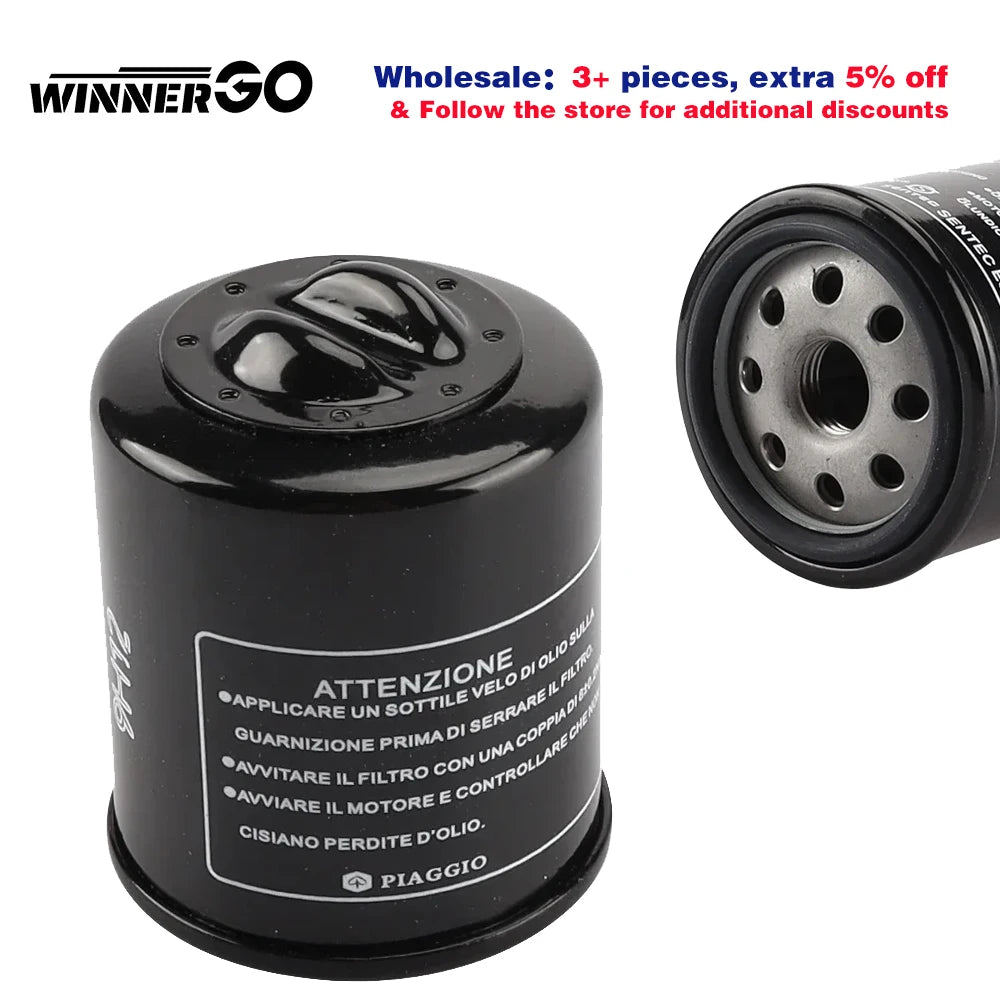 Motorcycle Oil Filter Gas Fuel For Piaggio Vespa LX S ET4 GTS GTV 50 125 150 180 200 250 300 300i 350 cc Vespa X8 X9 X7 Scooter